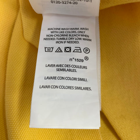 POLO by RALPH LAUREN Size L Yellow Cotton Short Sleeve Polo