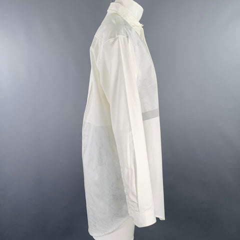 Veste A-COLD-WALL Taille S Blanc Gris Marbré Boutons Dissimulés
