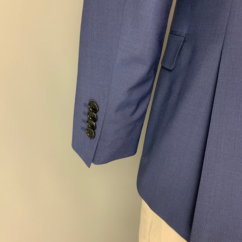 JOHN VARVATOS * U.S.A. Size 40 Blue Wool Sport Coat