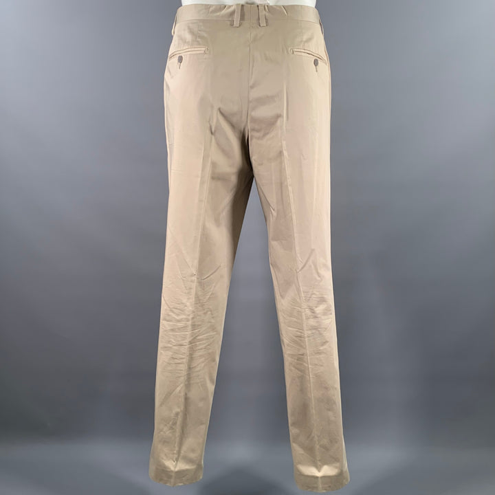 DOLCE & GABBANA Size 46 Khaki Notch Lapel Suit