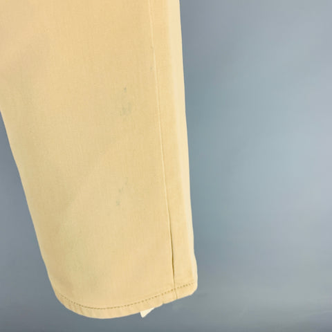 POLO de RALPH LAUREN Talla 38 Pantalón casual de mezcla de algodón beige con 5 bolsillos