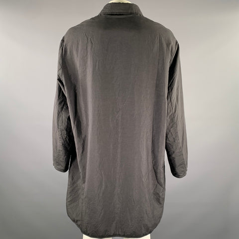 Manteau JIL SANDER Taille 44 Noir Polyamide Soie Bouton Pression