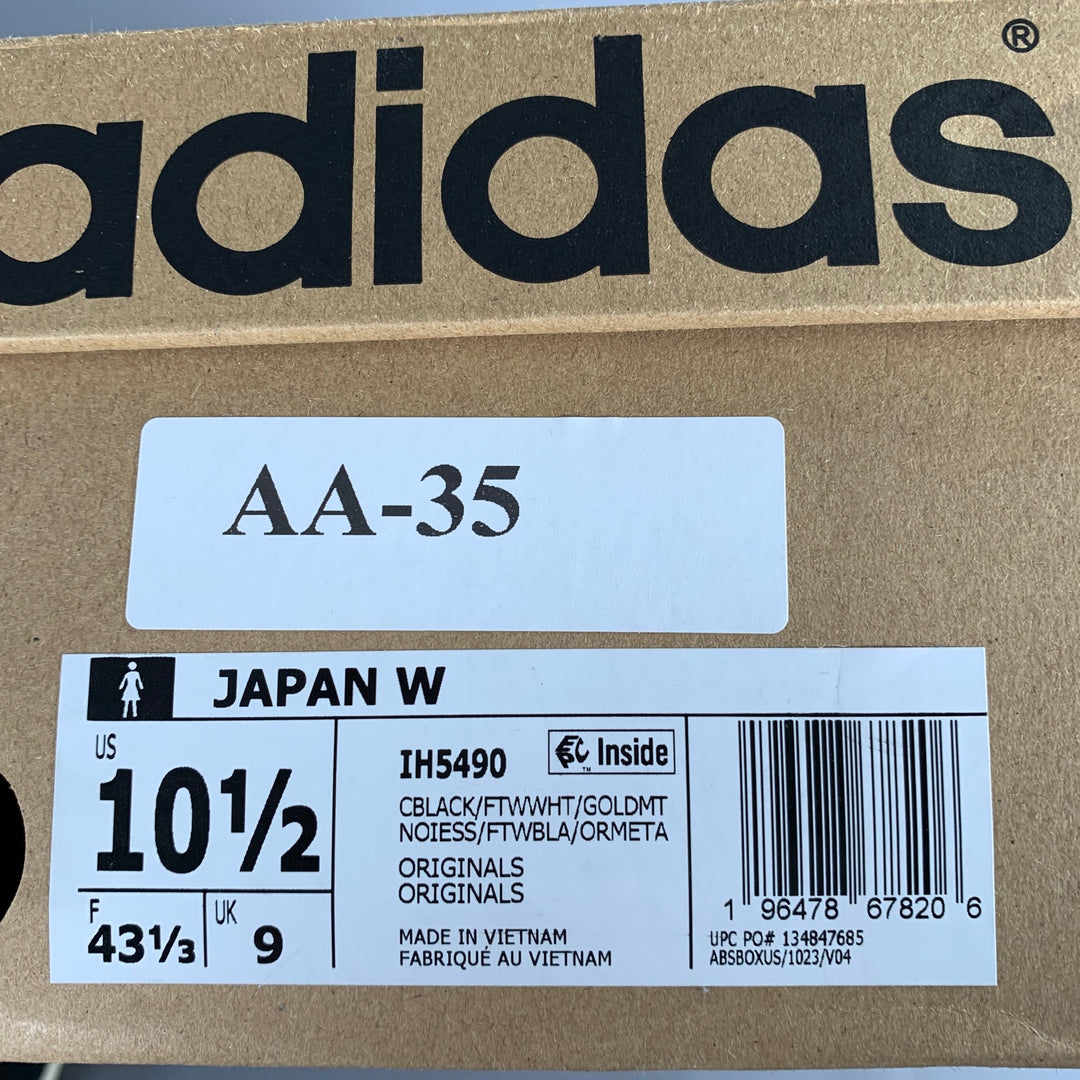 ADIDAS JAPAN Size 10.5 Black White Leather Two Tone Low Top Sneakers – Sui  Generis Designer Consignment