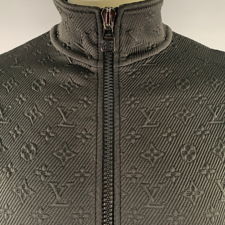 Veste LOUIS VUITTON taille M en mélange de polyester noir Monogramme