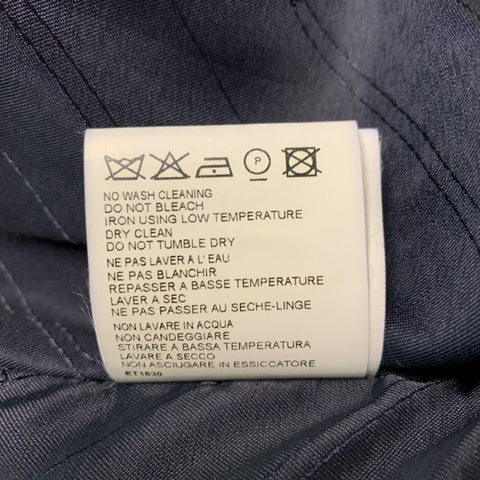 DIRK BIKKEMBERGS Size 36 Navy Black Polyester Blend Vest