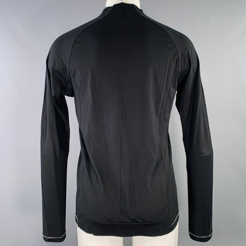 T-shirt THE VIRIDI-ANNE col rond manches longues en coton noir taille M