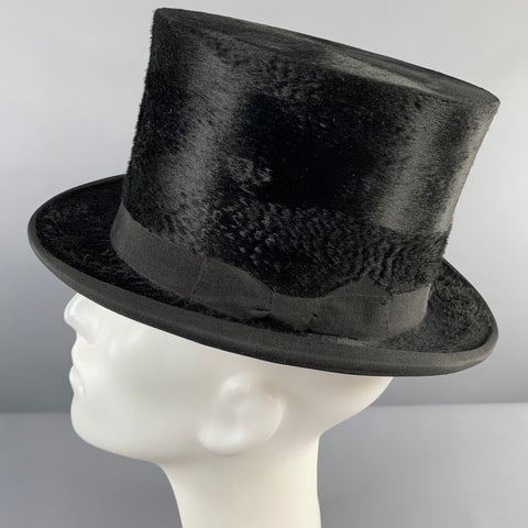 SPECIAL MAKE Black Felt Top Hat