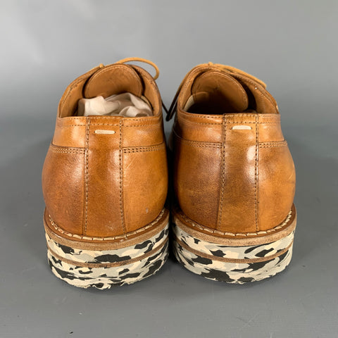 MAISON MARGIELA Size 9 Brown Multi-Color Leather Oxford Lace Up Shoes