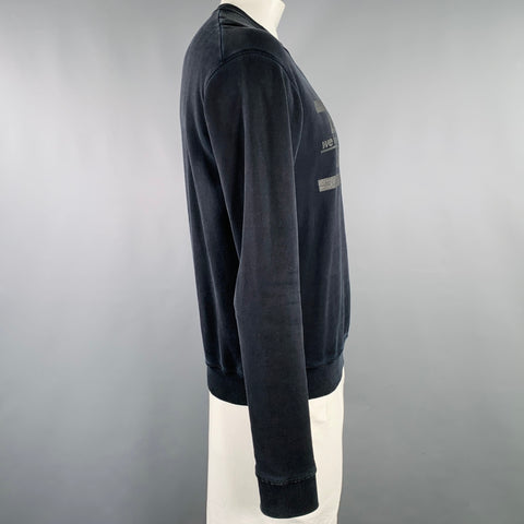 DSQUARED2 Size L Black Cars Graphic Long Sleeve Sweatshirt