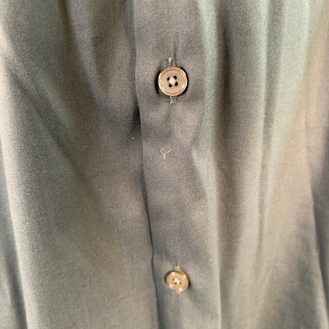 JAMES PERSE Taille XL Chemise à manches longues en coton mélangé anthracite avec découpe