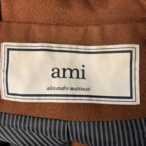 AMI by ALEXANDRE MATTIUSSI Size L Brown Wool Parka Coat