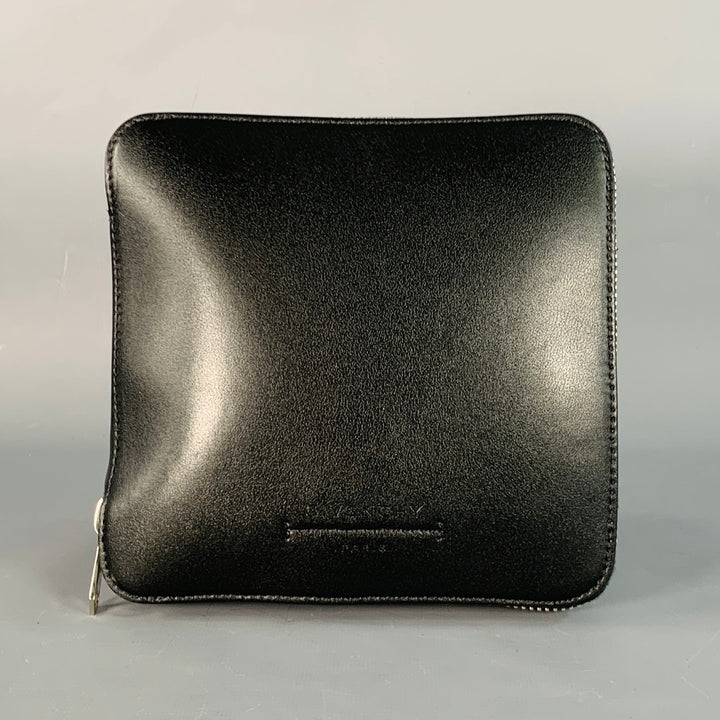 GIVENCHY Black White Logo Nylon Foldable Zip Up Tote Bag