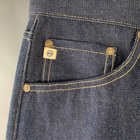 ADRIANO GOLDSCHMIED Limited Edition Size 31 Blue Indigo 13oz Cotton Selvedge Slim Jeans