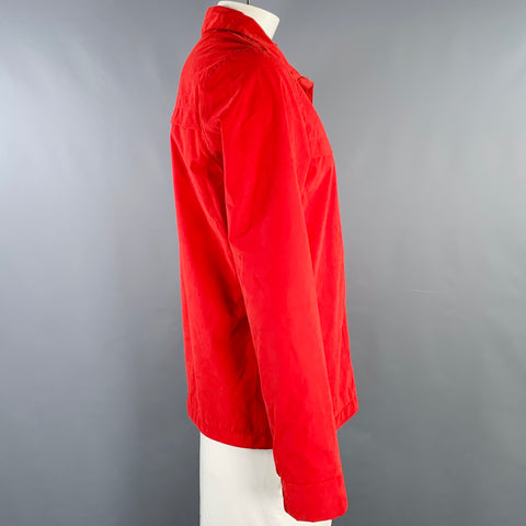 SCOTCH AND SODA Size L Red Polyester Blend Zip Up Jacket