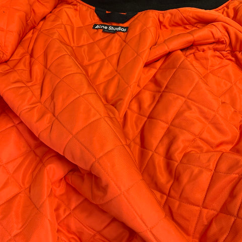 ACNE STUDIOS Size L Black Cotton Zip Up Bomber Jacket