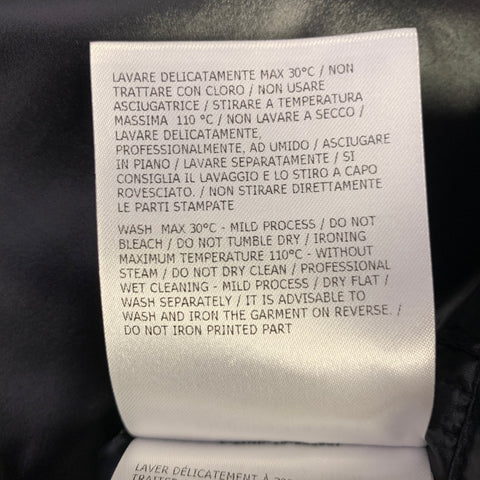 MONCLER x AWAKE SS20 Size XL Black White Print Polyamide Padded Vest