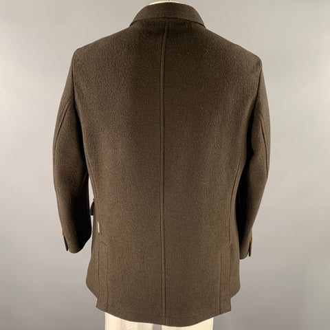 LODENFREY Size XXL Brown Wool Field Jacket