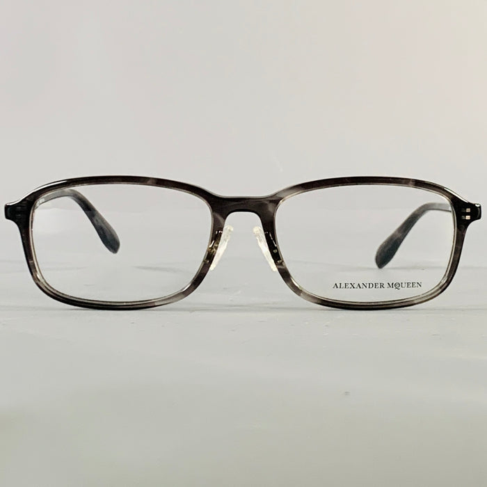 ALEXANDER MCQUEEN Grey Marbled Acetate Sunglasses Eyewear