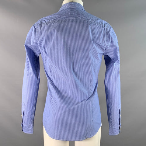 SCOTCH AND SODA Size M Blue White Stripe Cotton Long Sleeve Shirt