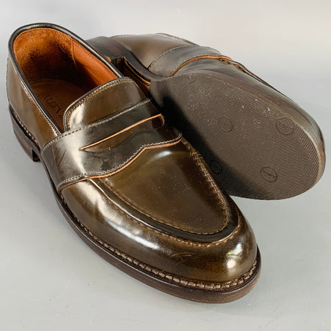 ALLEN EDMONDS Size 7 Randolph Brown Leather Penny Loafers