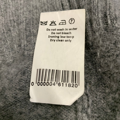 MARC JACOBS Size S Grey Heather Knit Wool Cashmere V-Neck Sweater