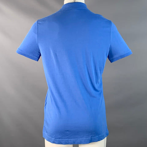 BURBERRY BRIT Size M Blue Cotton Half Placket Polo