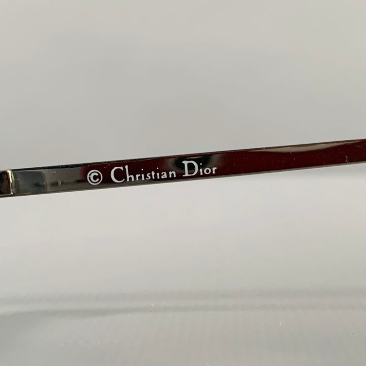 CHRISTIAN DIOR -Dior Monkey- Silver Metal Rimless Sunglasses