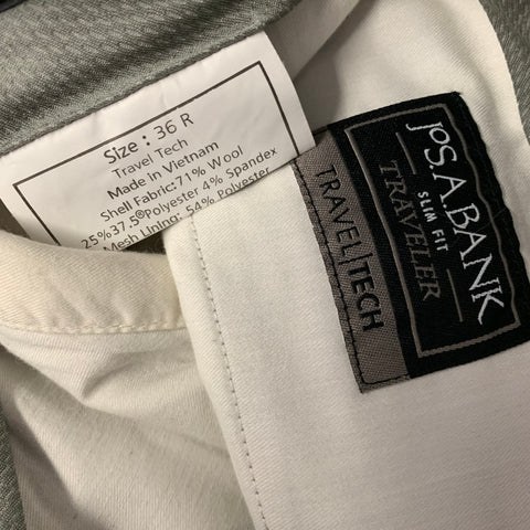 JoS. A. BANK Size 36 Tan Wool Blend Dress Pants