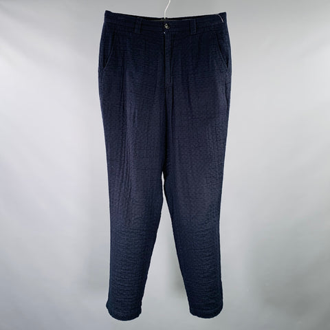 BLUE BLUE JAPAN Size M Blue Indigo Cotton Flat Front Casual Pants