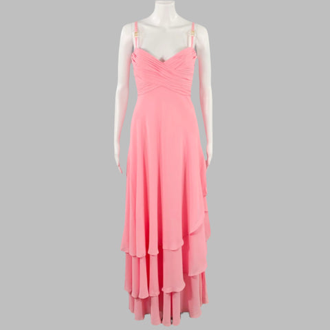escada evening dresses Escada Couture Silk Evening Dress Pass the Past Coffee