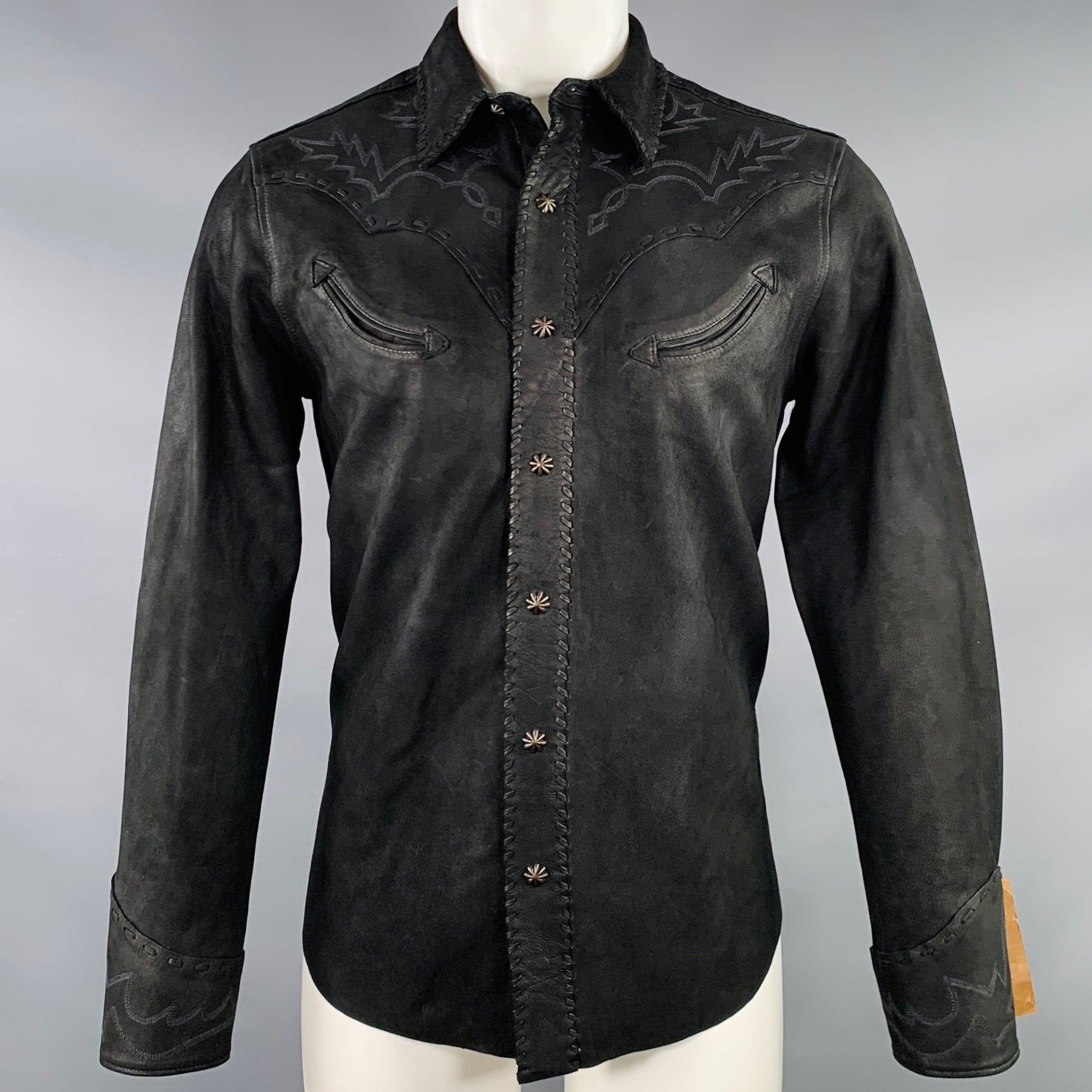 【最終価格!!!】未使用 RRL Suede Western Shirt RRL by Ralph Lauren Suede Western Shirt Jacket - Black – Stuarts