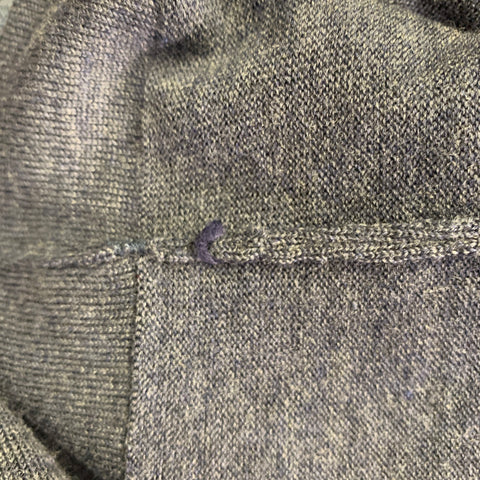 EMPORIO ARMANI Size S Grey Blue Squares Crew Neck Pullover