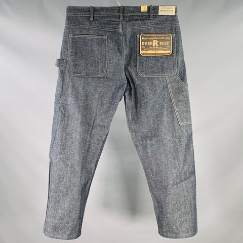 RRL by RALPH LAUREN Limited Edition Size 36 Indigo Contrast Stitch Selvedge Denim Worker Jeans