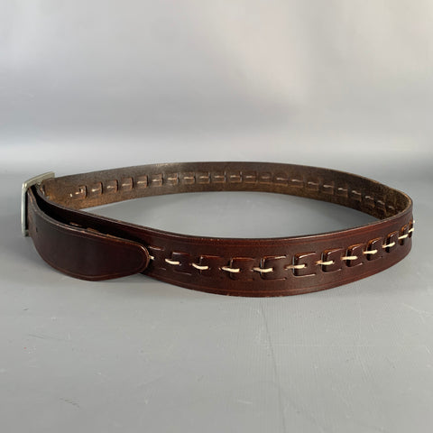 Ceinture JOHN VARVATOS en cuir marron taille 38
