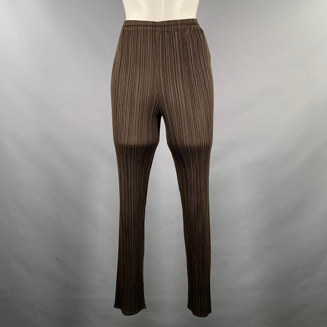 PLEATS PLEASE by ISSEY MIYAKE Size S Brown Pleated Pants