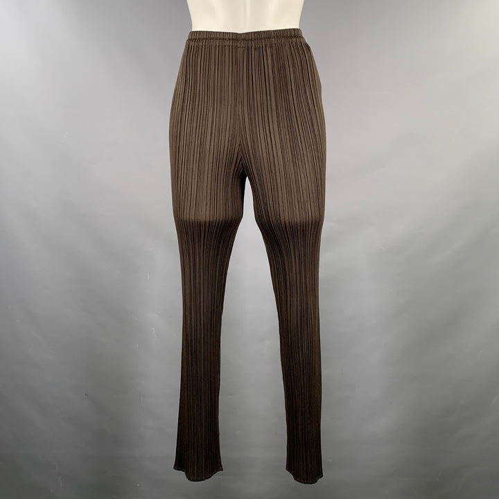 PLEATS PLEASE by ISSEY MIYAKE Size S Brown Pleated Pants