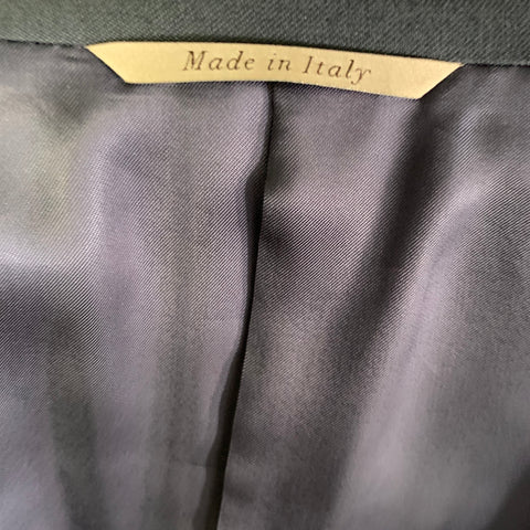 CANALI Chest Size 42 Navy Solid Wool Notch Lapel 36 29 Suit