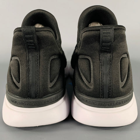 APL Size 11 -Techloom Tracer- Black White Perforated Nylon Sneakers