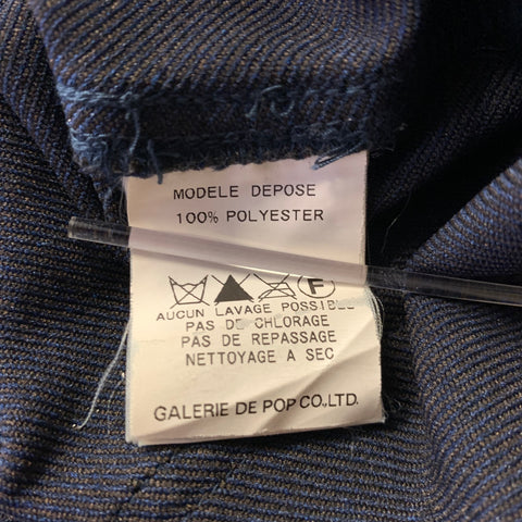 SAGE DE CRET Size 36 Navy Polyester Elasticated Cuff Casual Pants