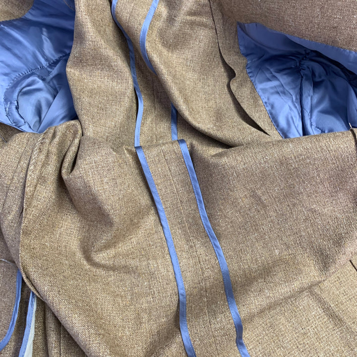 PAUL STUART Size 42 Regular Tan Silk Notch Lapel Sport Coat