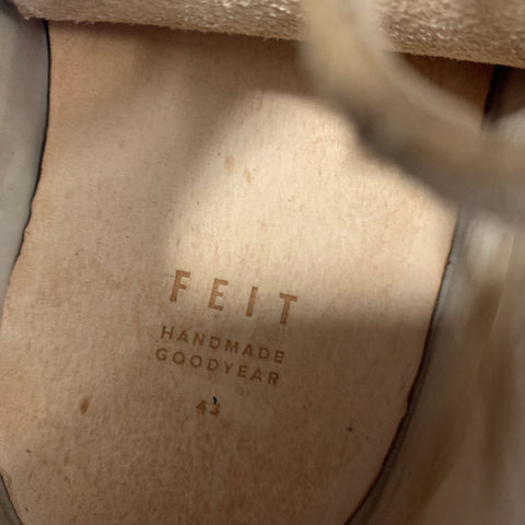 FEIT Size 9.5 Tan Suede Lace-Up Chunky Sole Sneakers