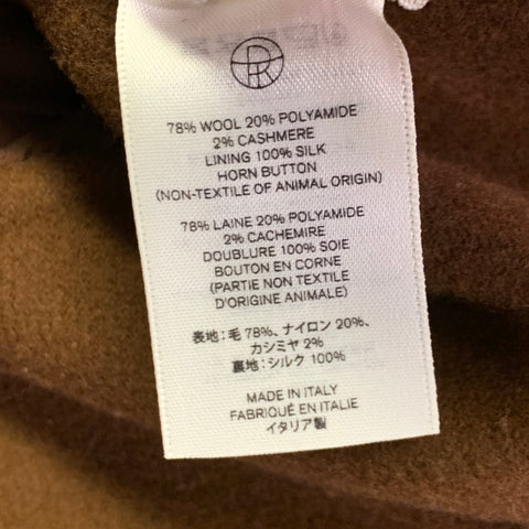 THE ROW Taille S Manteau ceinturé en mélange de laine marron