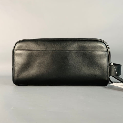 Trousse de toilette zippée en cuir noir taille unique COACH