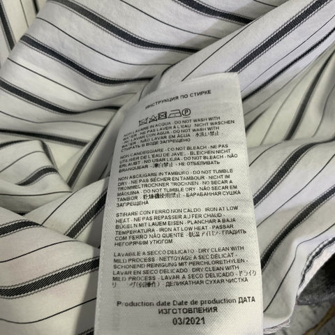 ETRO Size XS White Multi Color Cotton Silk Print Button Down Collar Shirt