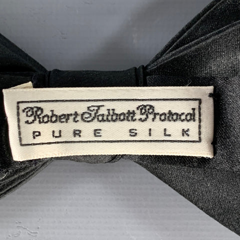 ROBERT TALBOTT PROTOCOL Black Silk Bow Tie