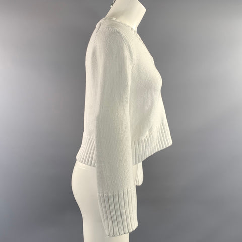 STATE OF COTTON Size S White Cotton Knit Pullover Womens