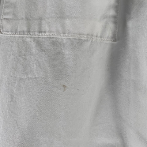 KAPITAL Size S -Easy Beach Go- White Cotton Drop Crotch Casual Pants