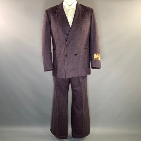 ENFANTS RICHES DEPRIMES ERD FW2021 L Purple Wool Double Breasted 34 36 Suit