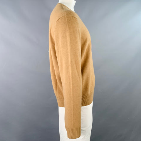 POLO by RALPH LAUREN Size XL Tan Wool V-Neck Sweater