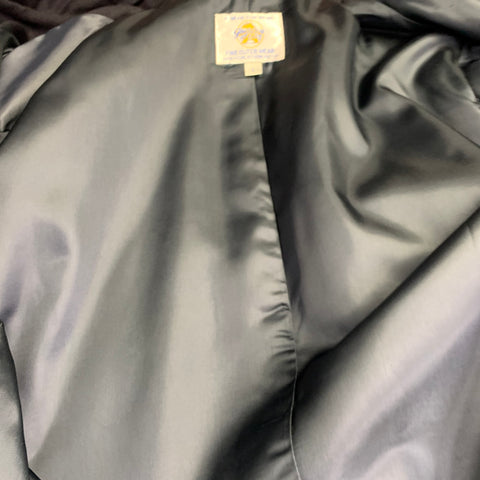 GOLDEN BEAR Size L Navy Wool Zip Buttons Coat